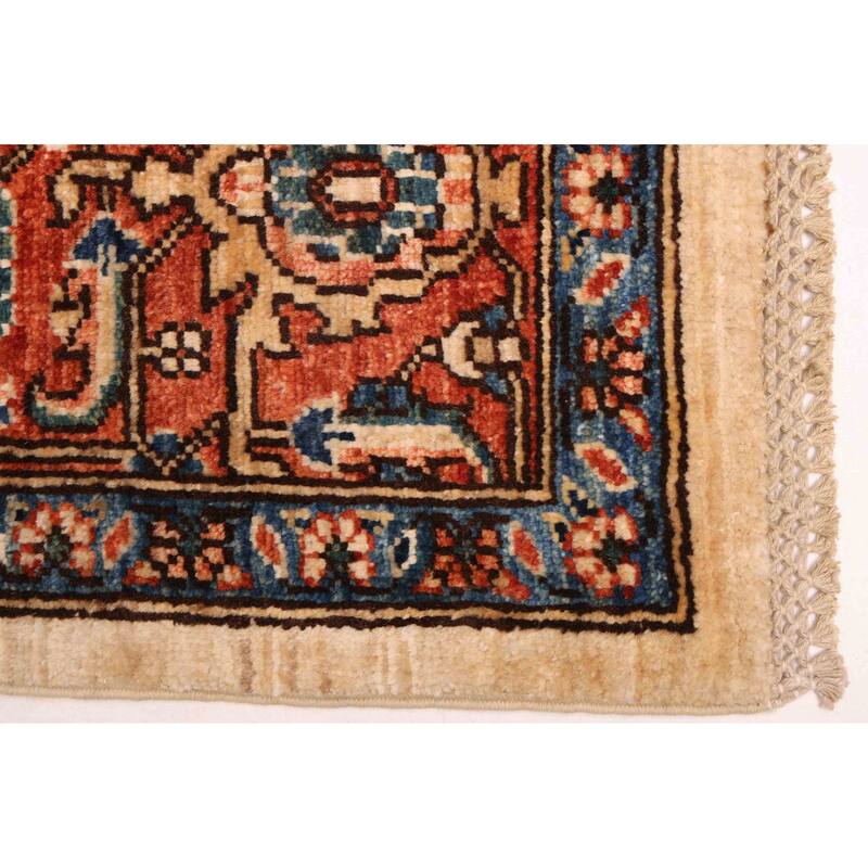 ECARPETGALLERY Hand-knotted Aryana Ivory Wool Rug - 5'7 x 7'10