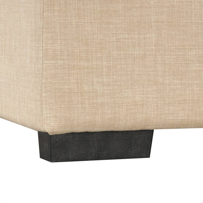 Roomfitters 49.6" Folding Ottoman Sleeper Sofa with Memory Foam Mattress and Tufted Design