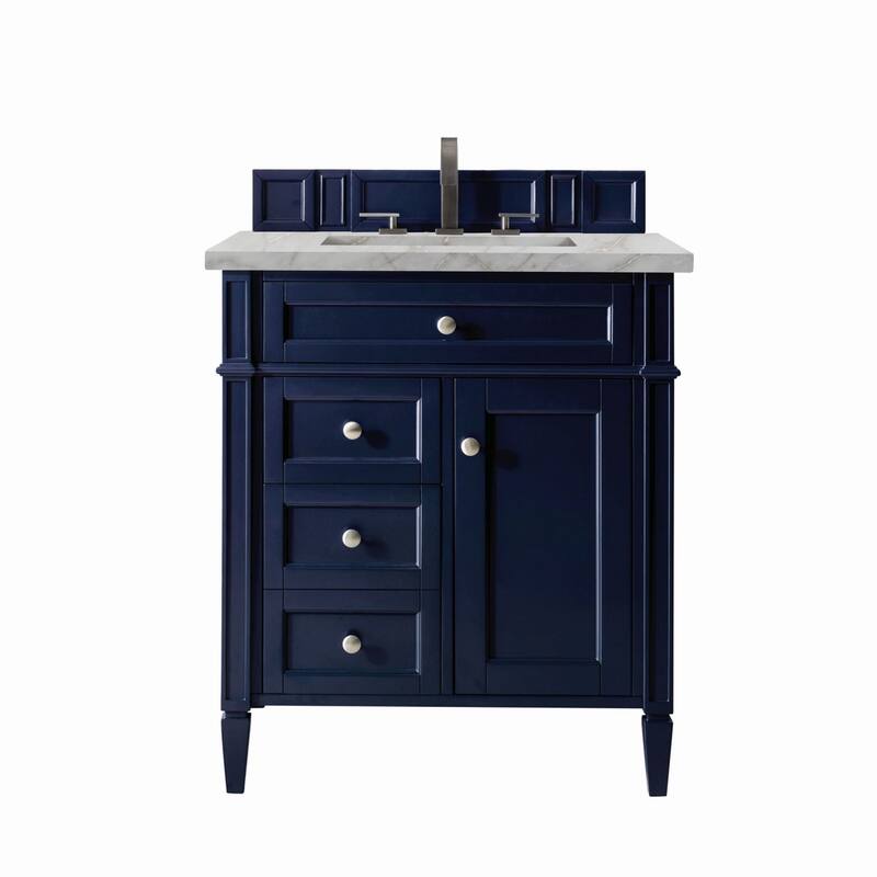 James Martin Vanities 650-V30-3VSL Brittany 30" Single Basin Poplar - Victory Blue
