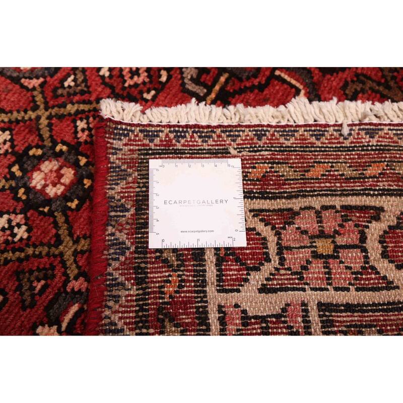 ECARPETGALLERY Hand-knotted Andelz Red Wool Rug - 3'10 x 10'4