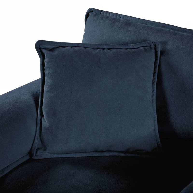 Chair with Movable Ottoman for Living Room or Bedroom