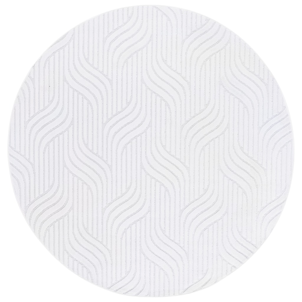 SAFAVIEH Stella Ilaria Transitional Indoor/Outdoor Washable Backyard Patio Rug - 6'7" Round