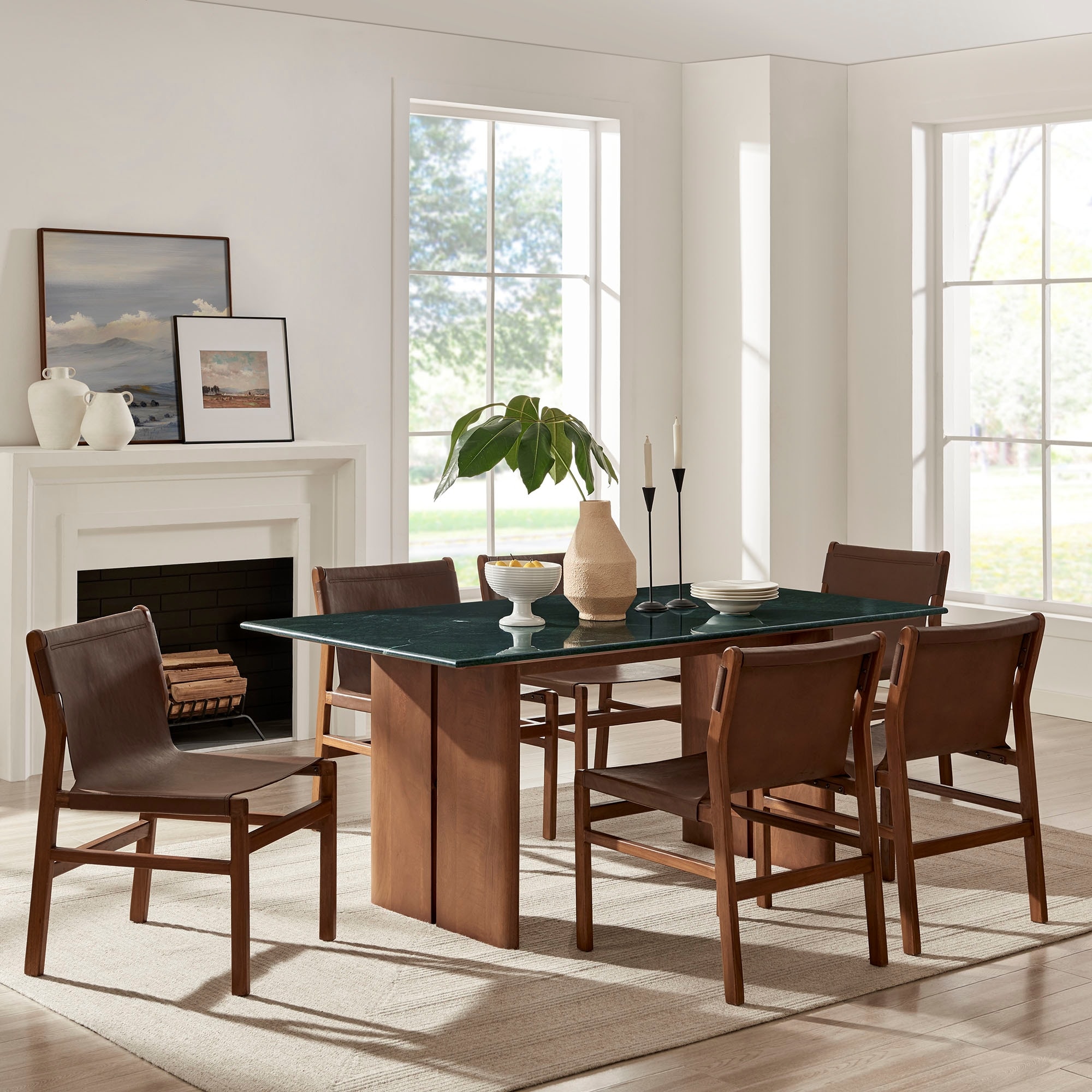 Amistad 72 Inch Marble Dining Table