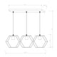 preview thumbnail 10 of 8, Horatia 24 Inch Clean Modern Industrial Style Matte Black and Satin Gold Finish Ceiling Lighted Chandelier 3-Light - N/A