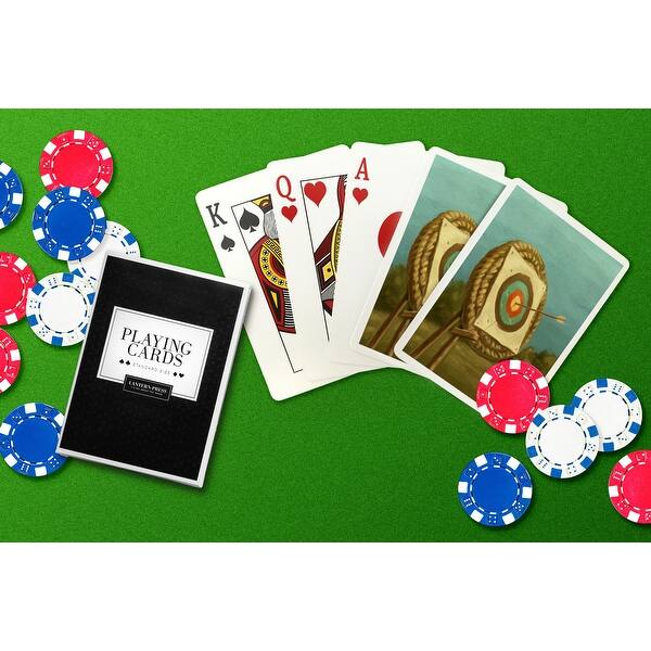 Shop Archery Oil Painting Lantern Press Artwork Playing Card