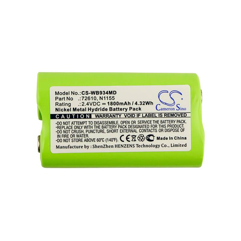 Battery for Welch-Allyn Compacset 93400 Compact Otoscope 72610 N1155 CS-WB934MD - Green