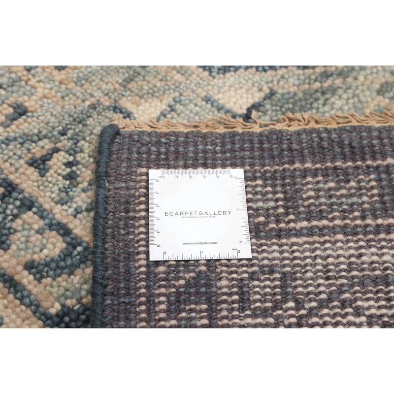 ECARPETGALLERY Hand-knotted Mamluk Light Teal Wool Rug - 7'9 x 9'10