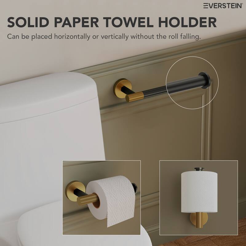 4-Piece Stainless Steel Bathroom Hardware Set, Wall Mounted Bath Towel Bar Set Towel Racks Bathroom Accessories