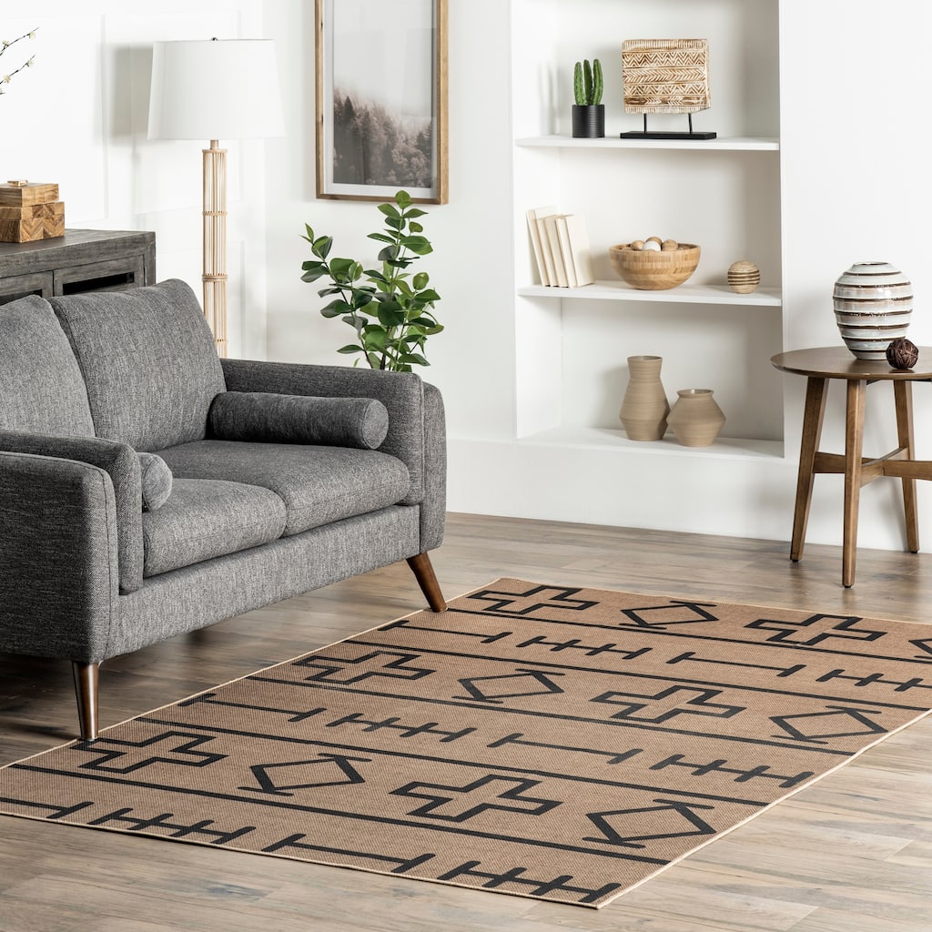 Nuloom Melony SuperiorWash Easy-Jute Machine Washable Tribal Area Rug