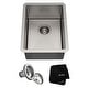 preview thumbnail 130 of 158, KRAUS Standart PRO Undermount Single Bowl Stainless Steel Kitchen Sink 14 inch (14"L x 18"W x 8.5"D)