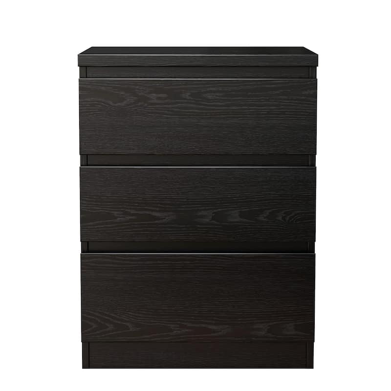 19.7-Inch Nightstand with 3 Drawers, Beside Table with Drawers Handle Free Design,Thickened Top Plate,for Bedroom,Living Room