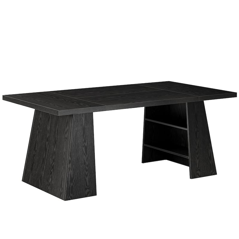 63 Inches Modern Rectangular Dining Table for 4-6
