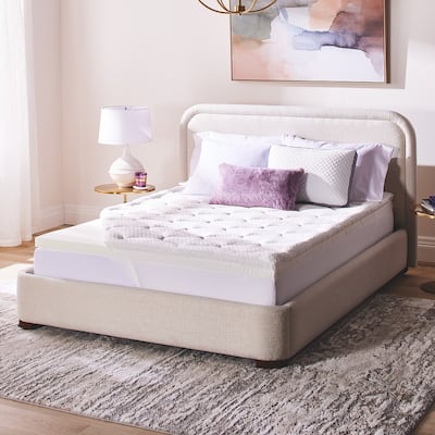 Serta Layered Luxury 4-Inch Memory Foam Mattress Topper