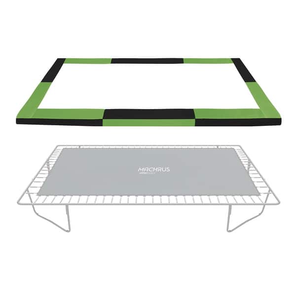 slide 2 of 6, Machrus Upper Bounce Replacement Spring Cover Fits Only for Upper Bounce Brand 10X17 FT Rectangular Trampoline Frame Blue/Green