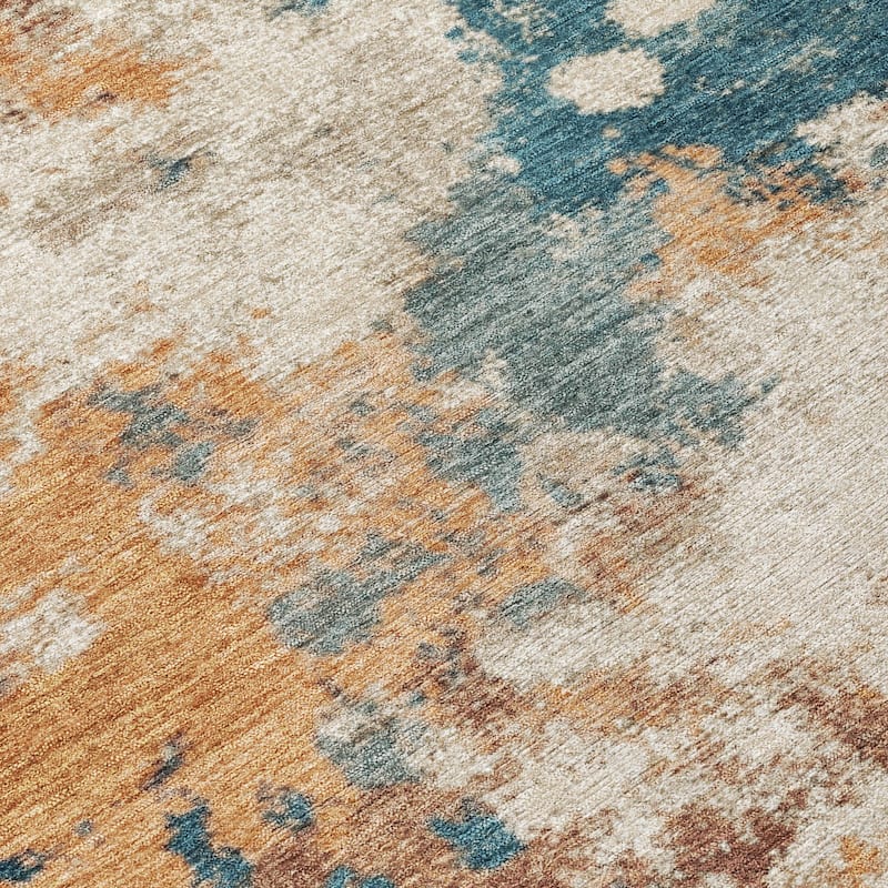 HomeRoots Abstract Transitional Rectangle Outdoor Rug
