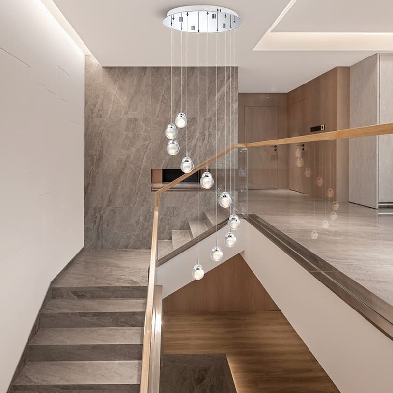 10-Light LED Chandelier Chrome Chandelier Modern Chandeliers - 10-Light Chrome - 10-Light Chrome