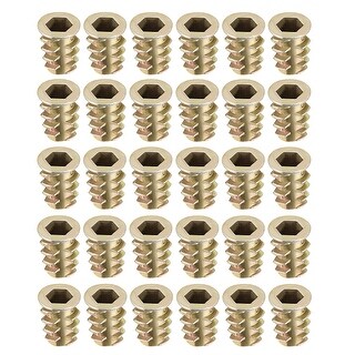 Threaded Insert Nuts Zinc Alloy Hex Socket M6 Internal Threads 14mm ...