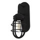 preview thumbnail 2 of 14, Hunter Starklake 1 Light Wall Sconce, Damp Rated, Industrial, Cage, Rustic