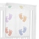 preview thumbnail 3 of 4, Sweet Jojo Designs Foot Prints Boy Girl Gender Neutral Unisex Baby Monthly Milestone Blanket Rainbow Footprints Party Birthday