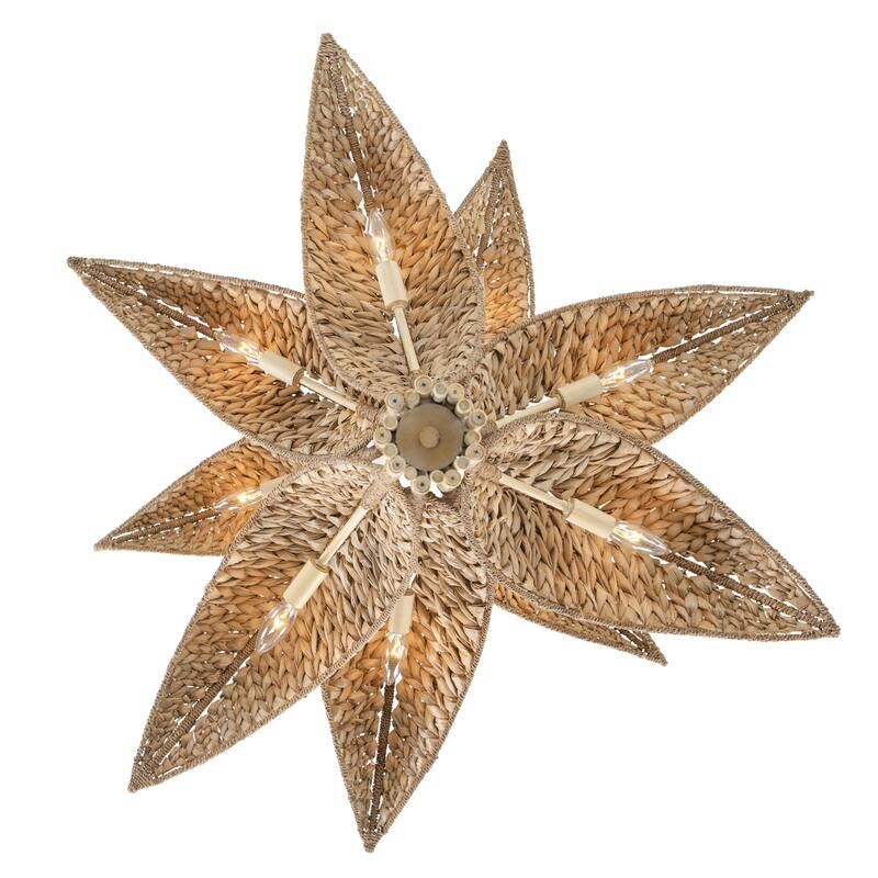 Varaluz Century Palm 9-Light 3-Tier Chandelier - Country White