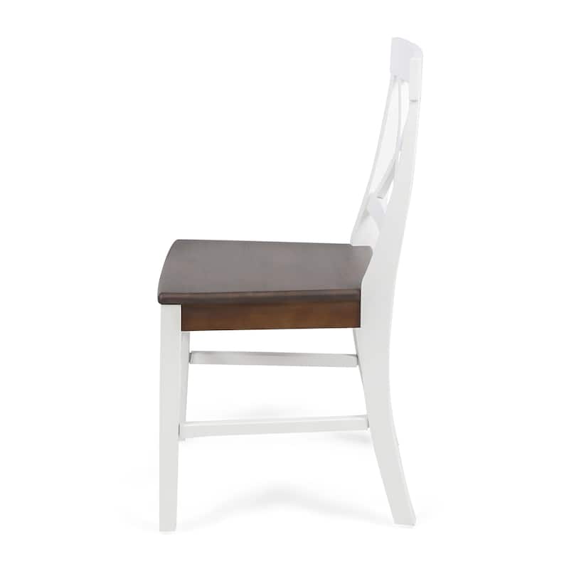 Christopher Knight Home Roshan Farmhouse Acacia Dining Chairs (Set of 2)