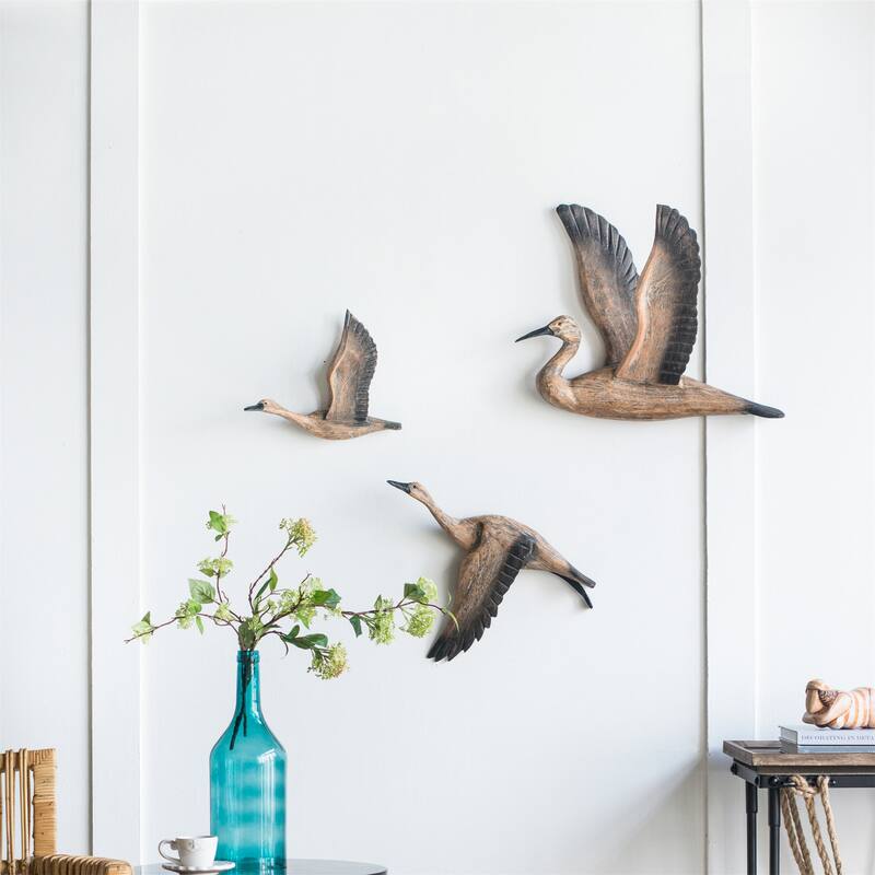 Set of 3 Reeds Migrating Bird Wall Decor On Sale Bed Bath & Beyond