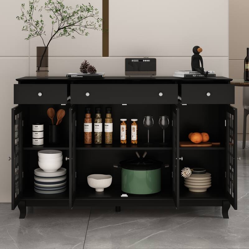 55.1" Storage Cabinet Accent Cabinet Console Table Sideboard Buffet