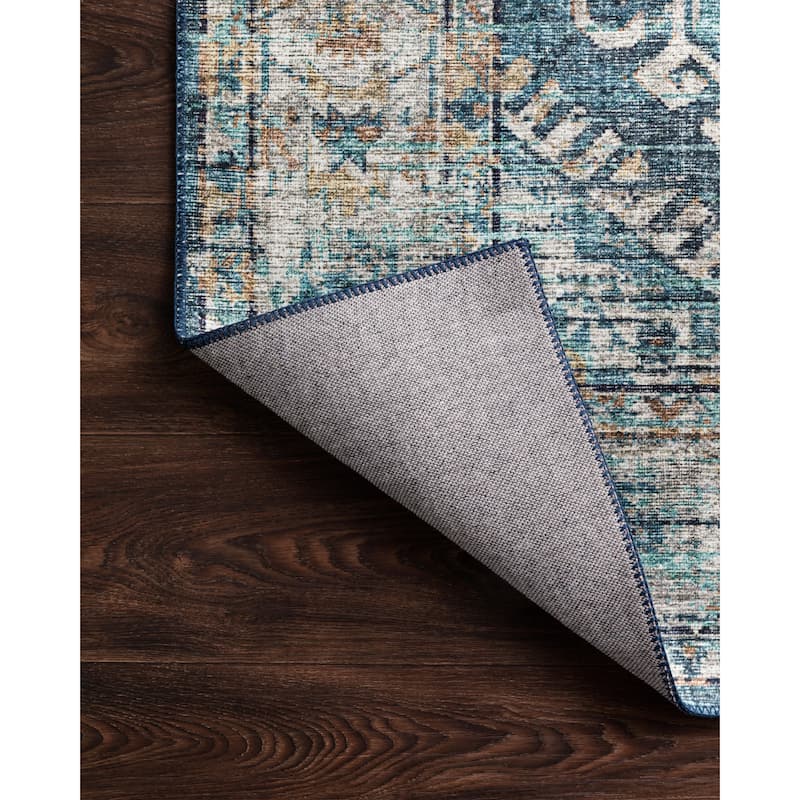 Alexander Home Leanne Boho Distressed Persian Printed Area Rug