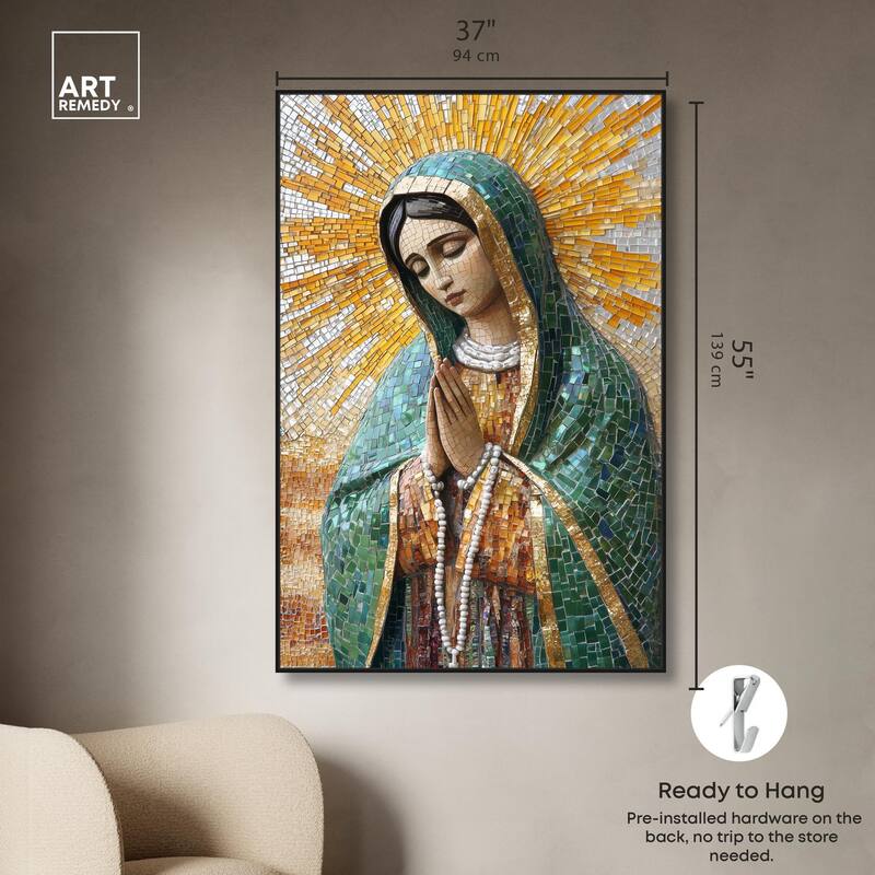 Tessellated Tepeyac Vision Canvas by Art Remedy