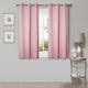 preview thumbnail 94 of 129, Superior Solid Machine Washable Room Darkening Grommet Curtains, Set of 2 42" x 63" - Mauve chalk