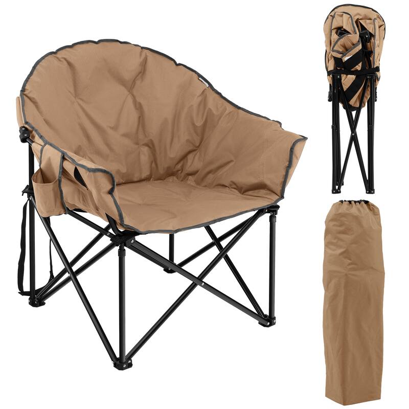 Portable Camping Chair Outdoor Folding Chair with Soft Padded Seat