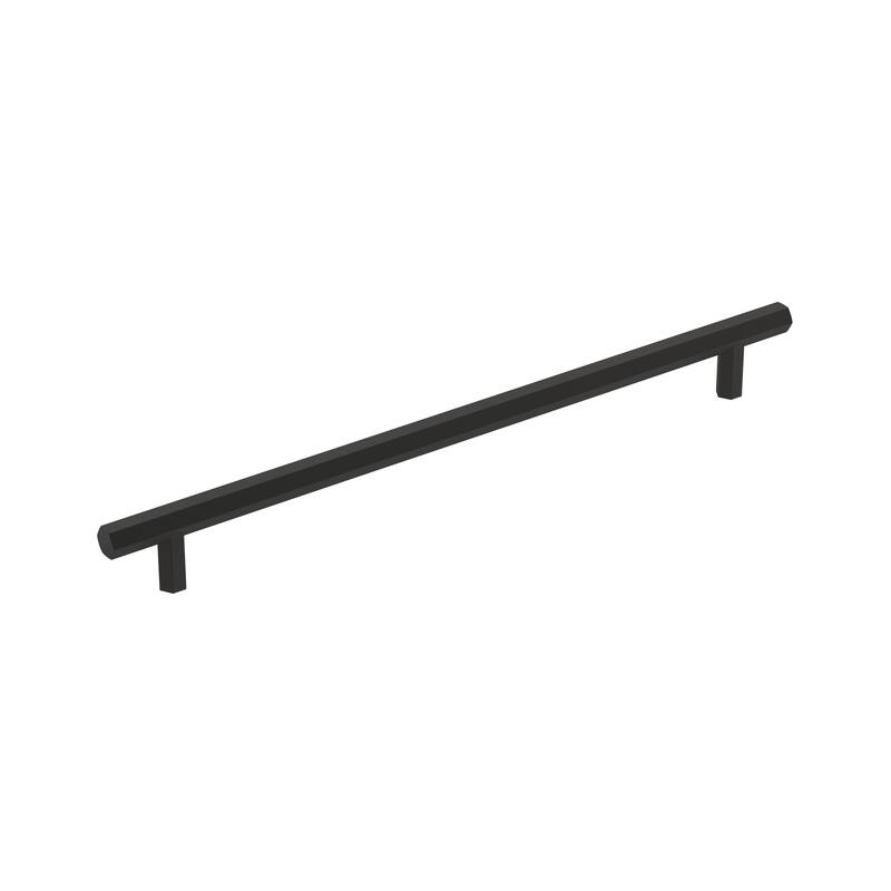 Caliber 10-1/16 in (256 mm) Center-to-Center Matte Black Cabinet Pull - 10.0625