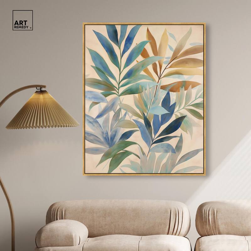 Leaf Labyrinth II Canvas by Art Remedy
