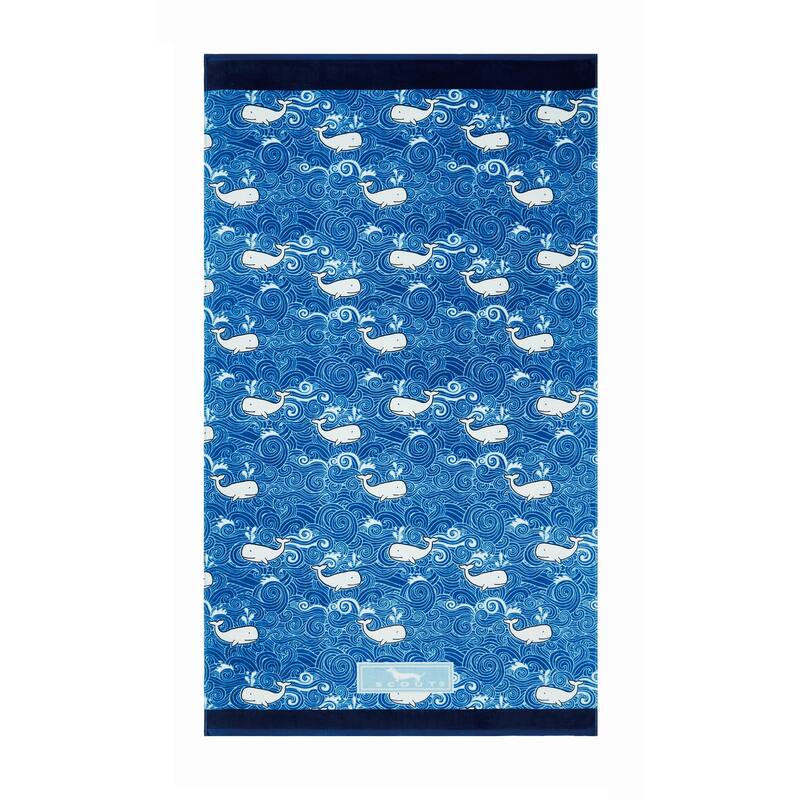 SCOUT Oversized Printed Beach Towel - Beluga Baby