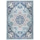 SAFAVIEH Madison Diederike Boho Medallion Distressed Rug - 2'2" x 4' - Teal/Navy