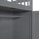 preview thumbnail 20 of 30, Twin-Twin over Full L-Shaped Bunk Bed With 3 Drawers, Portable Desk and Wardrobe