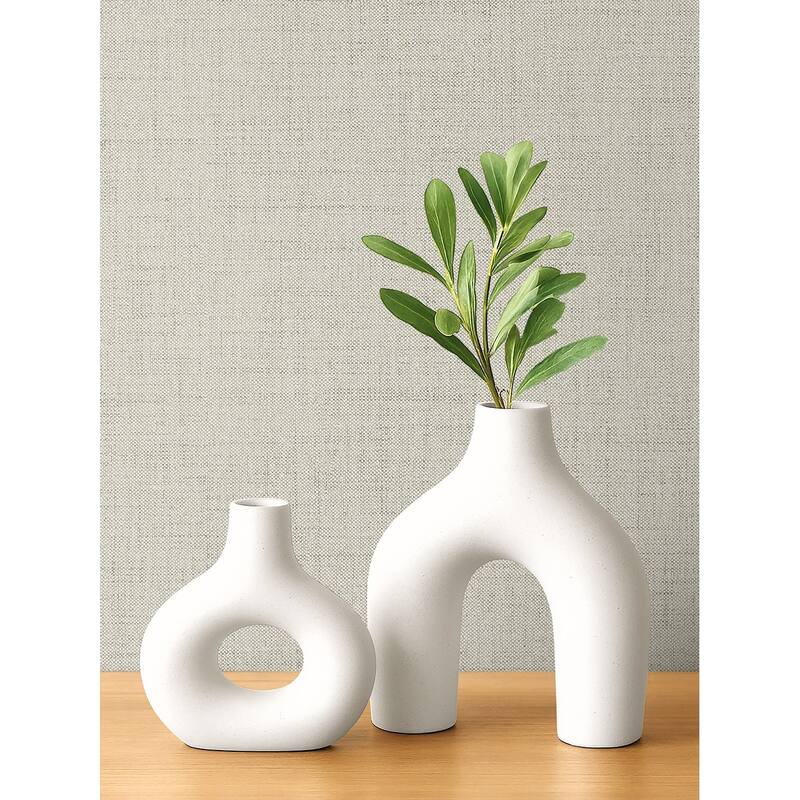 Seabrook Designs Vespia Faux Non-Woven Unpasted Wallpaper