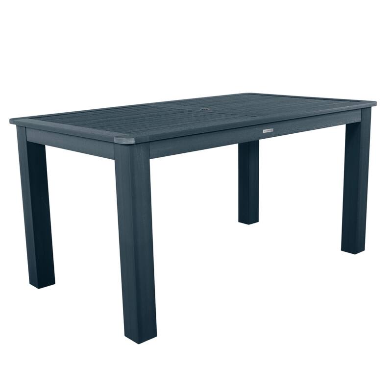 HIGHWOOD Counter Height Rectangular Outdoor Dining Table 42" x 72" - Federal Blue