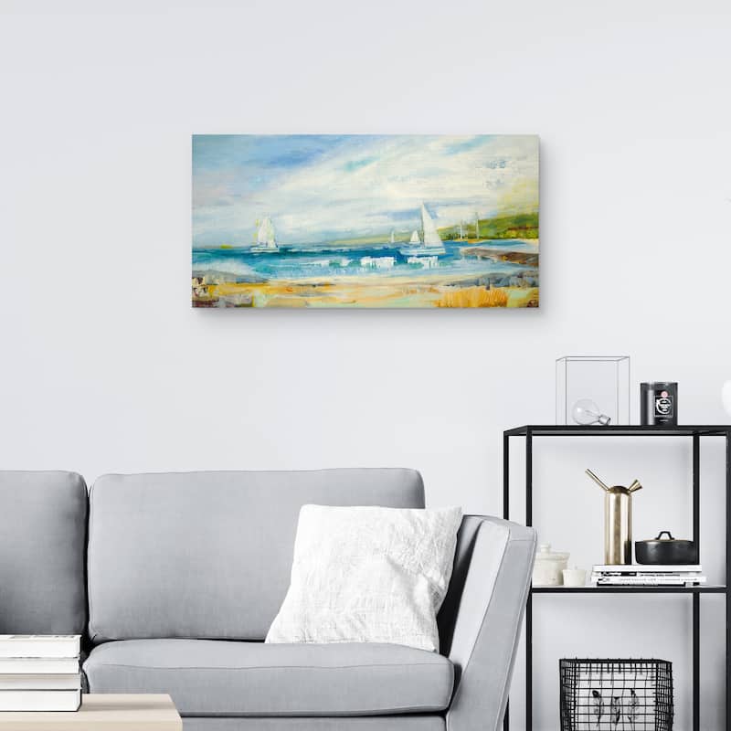 Seaside Harbor Canvas Art Print