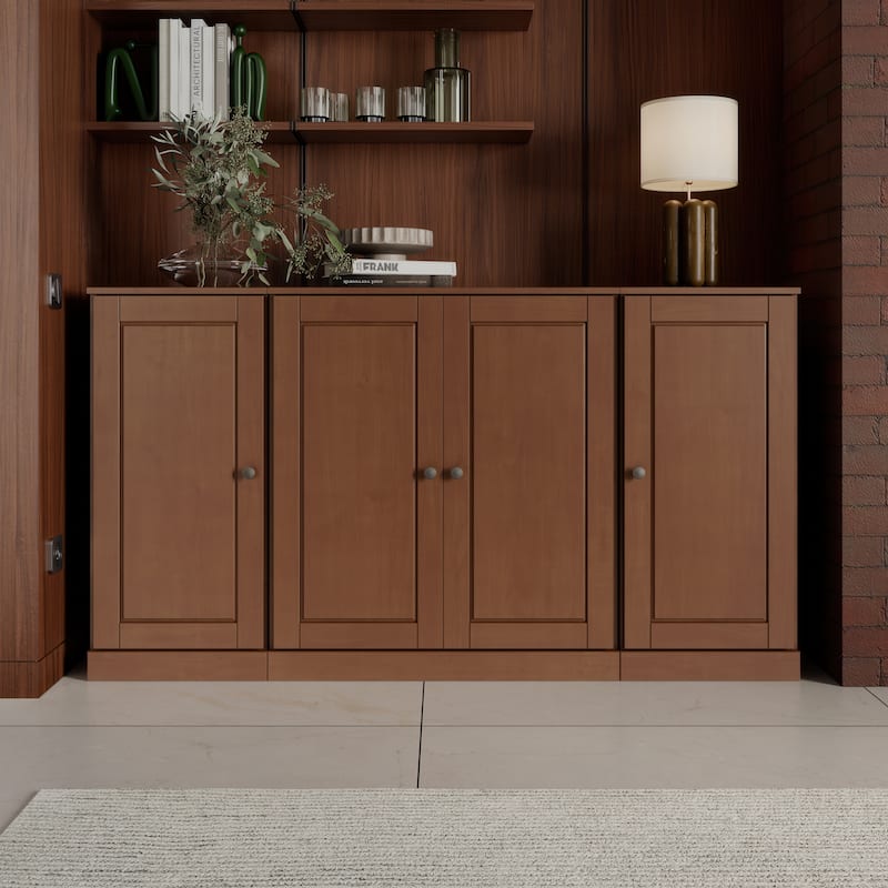Palace Imports 100% Solid Wood 65" Sideboard with Solid Doors, 2-Drawers and Adjustable Shelves