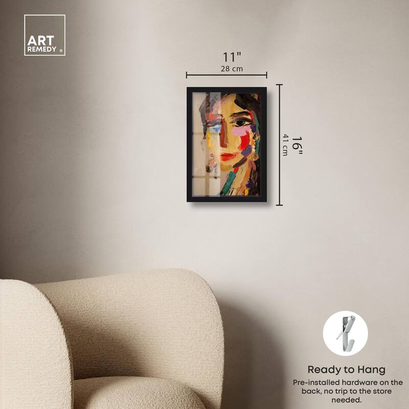 Colorful Expression II Shadowbox by Art Remedy
