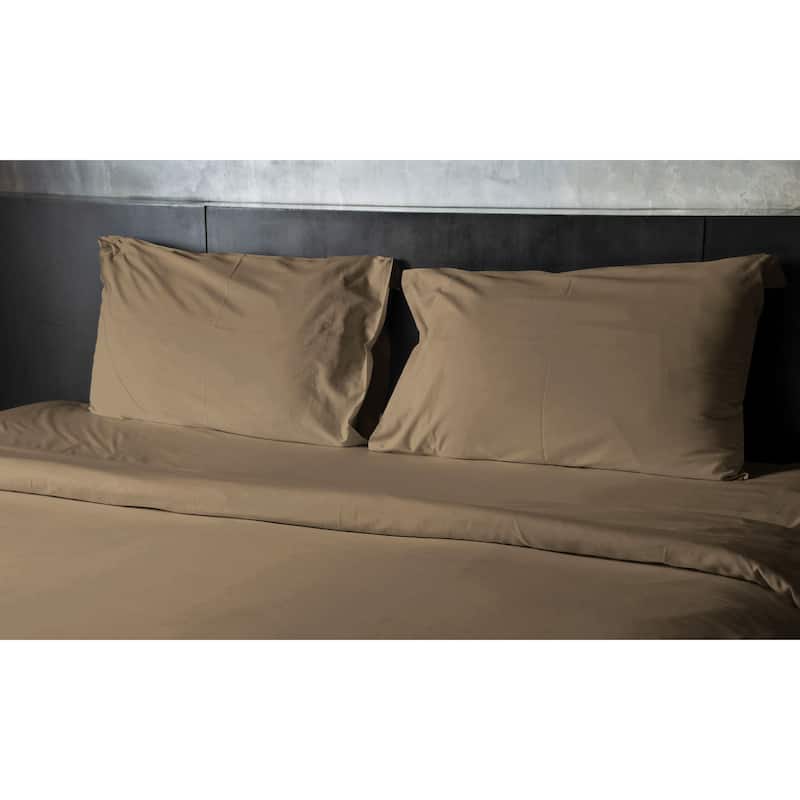 King Size Comfort 4-Piece 1800 Count Bedding - EXTRA SOFT DEEP SHEETS - Brown