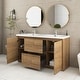 preview thumbnail 5 of 85, Floating Bathroom Vanity with Integrated Resin Top