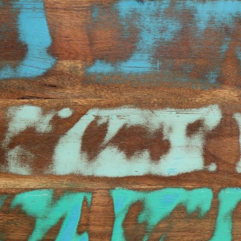 vidaXL Coffee Table Reclaimed Finish Solid Acacia Wood Medium - 20.1 x 31.5 x 15.7 in