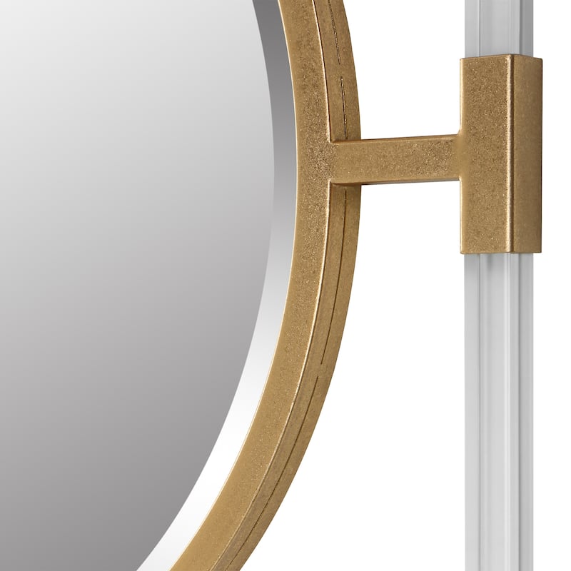 Uttermost Balkan Small Gold Mirror - 24"W X 24"H X 2"D