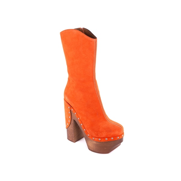 orange womens boots