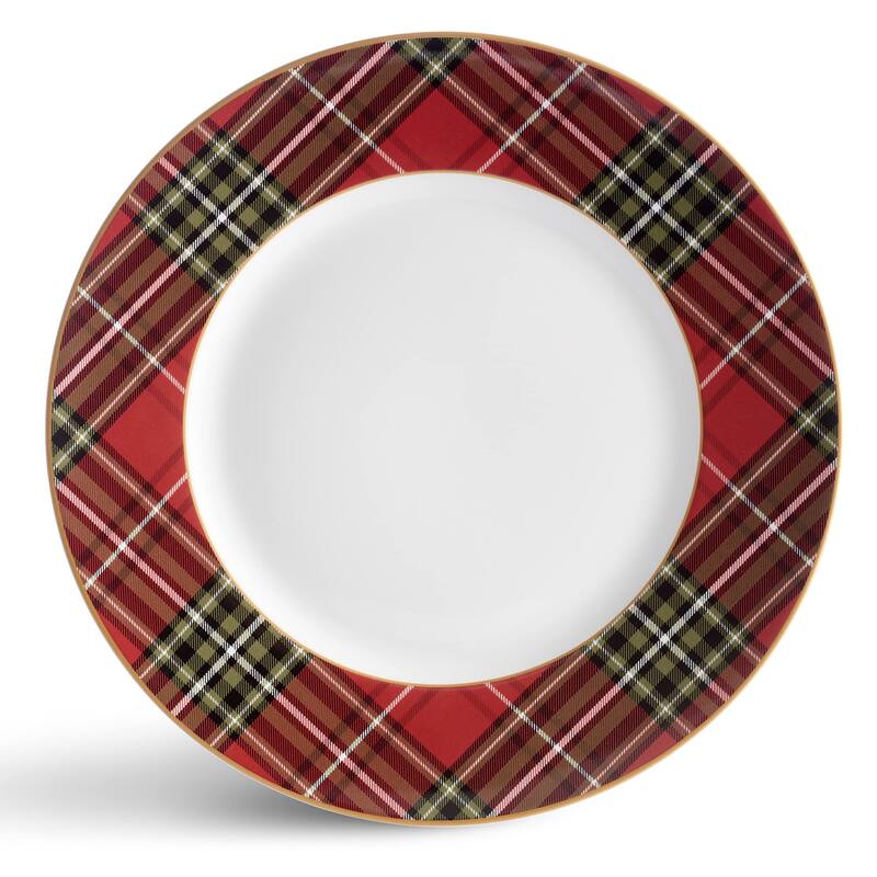 222 Fifth Wexford 12 Piece Dinnerware Set, Red