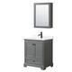 Option Dark Gray / White Quartz Top / Matte Black