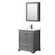 Option Dark Gray / White Quartz Top / Matte Black