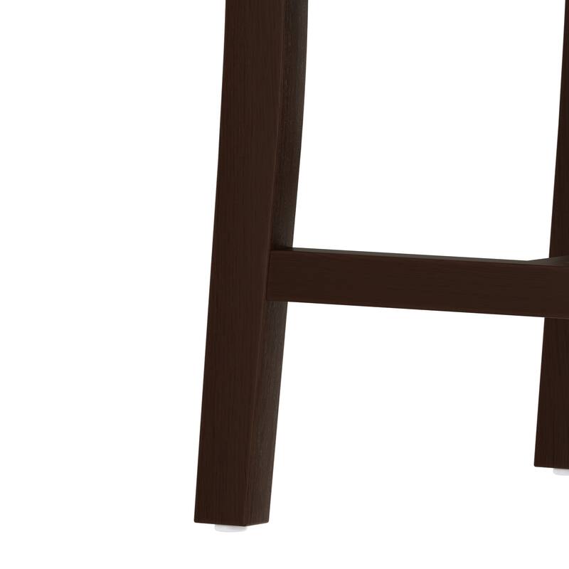 4-Piece Dining Chair, Solid Wood Frame Kitchen Chair Fabric Curved Back Chair Upholstered Accent Chair